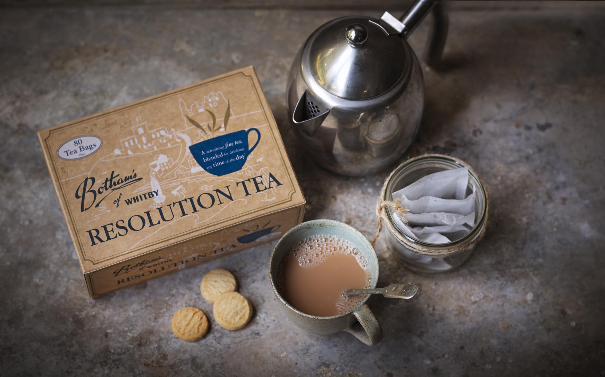 Botham's Resolution Blend Tea packaging